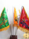 Hongfatang double-sided embroidered immortal five-color flag