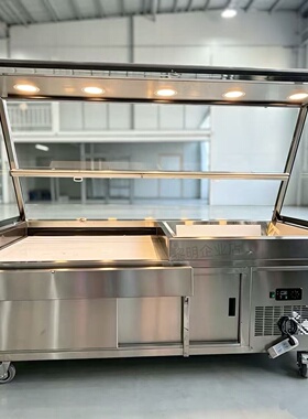 商用现卤现捞保温柜保鲜柜衢州鸭头鸭脖卤肉熟食柜摆摊展示柜定做
