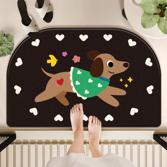 卫生间吸水地垫浴室防滑脚垫硅藻泥厕所门口垫子洗手间卫浴地毯子