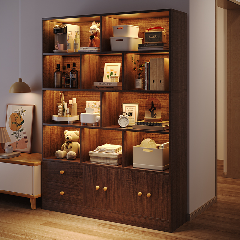 Simple modern home display cabinet bookcase
