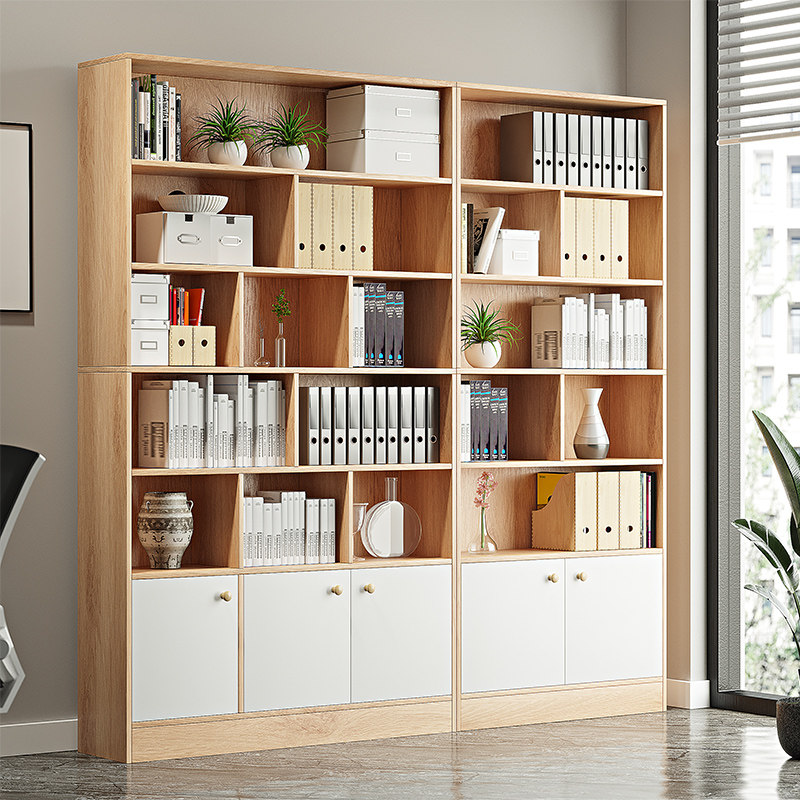 木质办公室储物靠墙落地组合文件柜 赛福文件柜