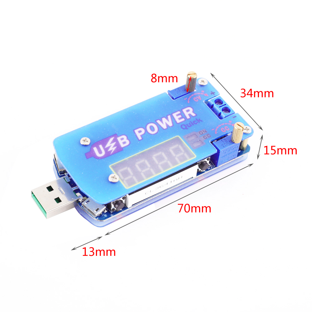 15W 2A USB可调升降压电源充电模块DC-DC 5V转3.3V9V12V24V30V-图0