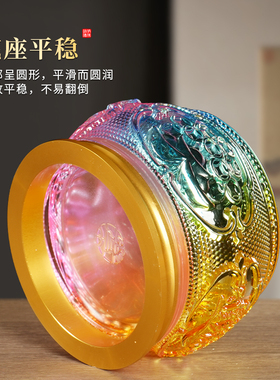 新款油灯长明灯水琉璃供佛酥油灯灯盏祖先专用佛堂家用佛台点香油