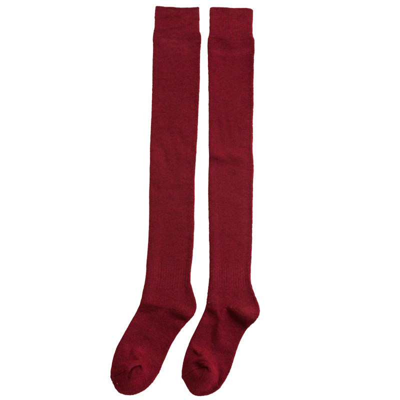 安可拉红羊绒过膝袜子女秋冬加厚毛圈保暖高筒袜日系硅胶防滑长袜,淘宝优惠券,粉丝福利购,淘宝优惠卷