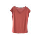 ເສື້ອທີເຊີດແຂນບໍ່ມີແຂນ modal top plus size bottoming shirt