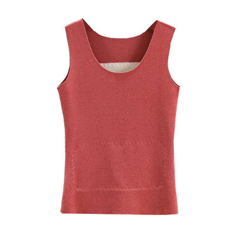 德绒背心女秋冬无痕保暖内搭双面加绒加厚吊带纯棉打底衫发热上衣,淘宝优惠券,粉丝福利购,淘宝优惠卷