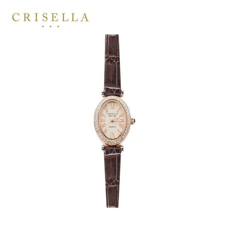 crisella卡斯丽欧美牛皮表带饰品表 Crisella海外欧美腕表