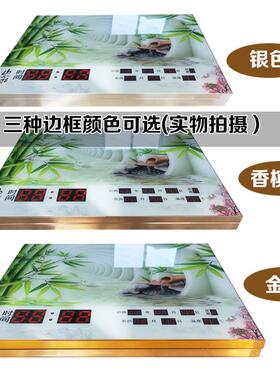 北欧电表箱装饰画简约遮挡遮挡配电箱开关盒装饰画万年历推拉钟表