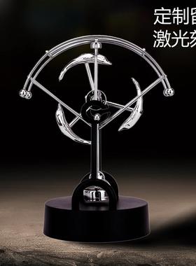 永动仪自循环永动机黑科技旋转自动转动一直动的摆件双摆混沌摆