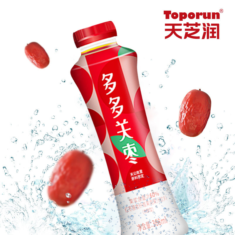 天芝润红枣果汁多多关枣6瓶装整箱 toporun天芝润果味/风味饮料