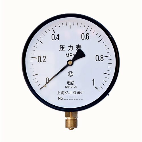 上海亿川Y200 Y250压力表0-0.6 1 1.6 2.5MPA水压气压锅炉压力表 - 图3