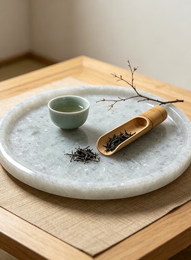 天然大理石桌面收纳盘首饰托盘
