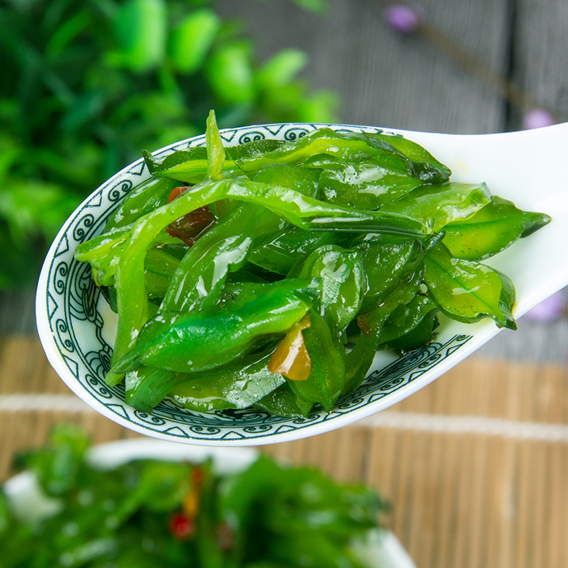 庄彪油焖海白菜带箱10斤香辣酱菜裙带菜酱菜下饭菜海菠菜咸菜散装 - 图2