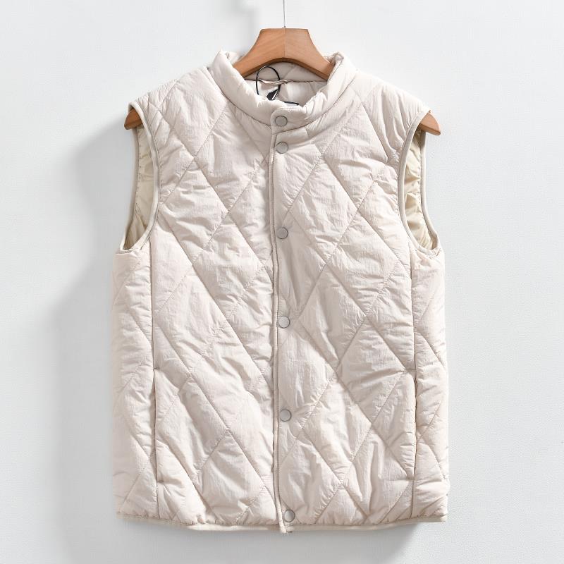 MAROLIO~实力选手！轻盈防风保暖背心男女百搭立领绗缝夹棉马甲潮 - 图1