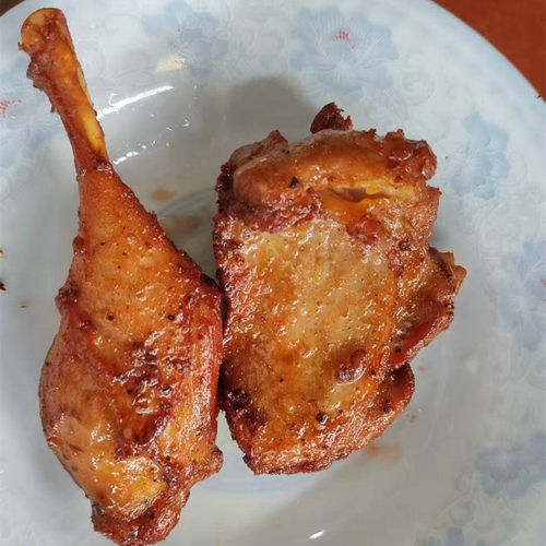 黑椒鸭腿2.5kg*4包 商用半熟鸭全腿冷冻半成品油炸鸭琵琶腿腿排 - 图1