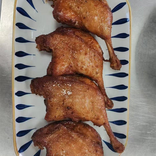 黑椒鸭腿2.5kg*4包 商用半熟鸭全腿冷冻半成品油炸鸭琵琶腿腿排 - 图0