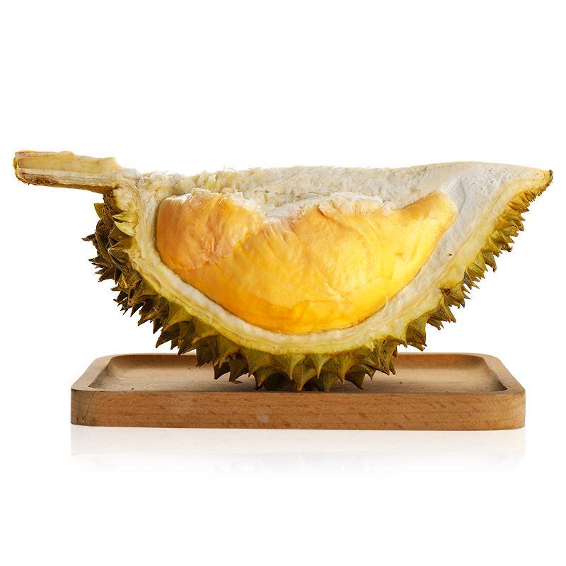 果的王朝旗舰店进口泰国金枕榴莲新鲜水果金枕头一箱带壳肉大果2-10斤巴掌小榴莲3