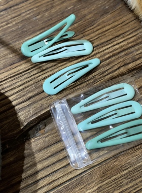 三个装~简约彩色bb夹发卡夹子头饰时尚女一字夹侧边碎发刘海发夹