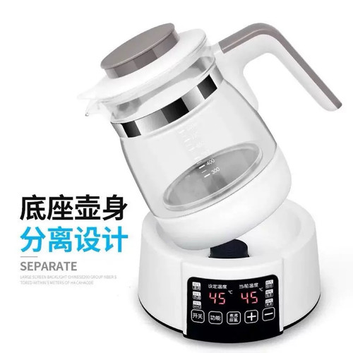婴儿专用玻璃恒温壶智能调奶器热水壶烧水全自动保温暖冲泡奶粉机 - 图0