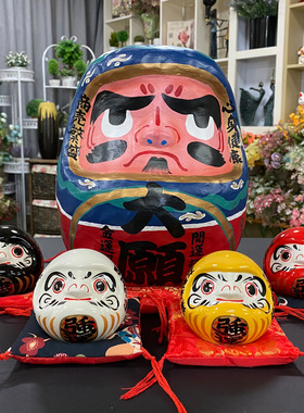 日本达摩摆件招财猫存钱罐日式料理寿司店铺餐厅装饰创意开业礼品