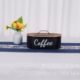 Cross-border spot wooden storage box Tiandi cover sanitary tampon storage box Bathroom oval wooden finishing box