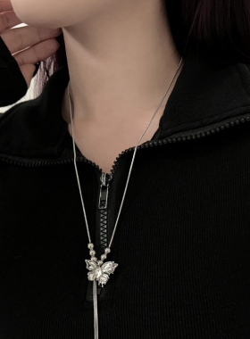 kansai蝴蝶圆珠蛇骨项链拍3付2