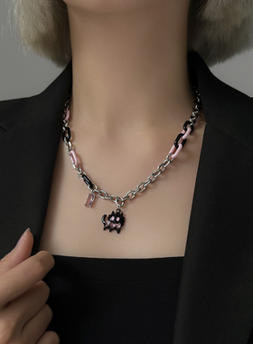 kansai拼接链条猫咪项链拍3付2