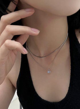 kansai双层爱心项链拍3付2