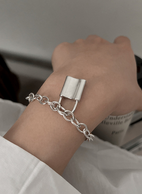 锁头手链冷淡风小众设计个性