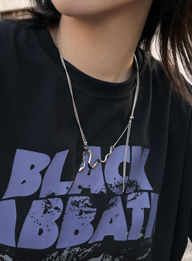 KANSAI冷淡风男女小蛇项链