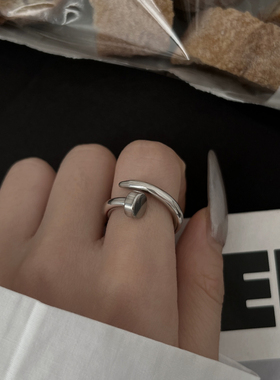 钉子戒指设计感日韩潮