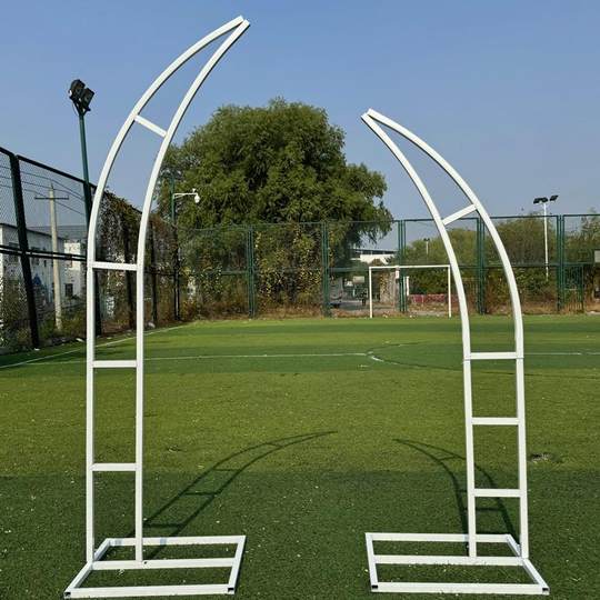 婚庆道具牛角羊角门花艺拱门架子弧形新款装饰路引架铁艺户外婚礼