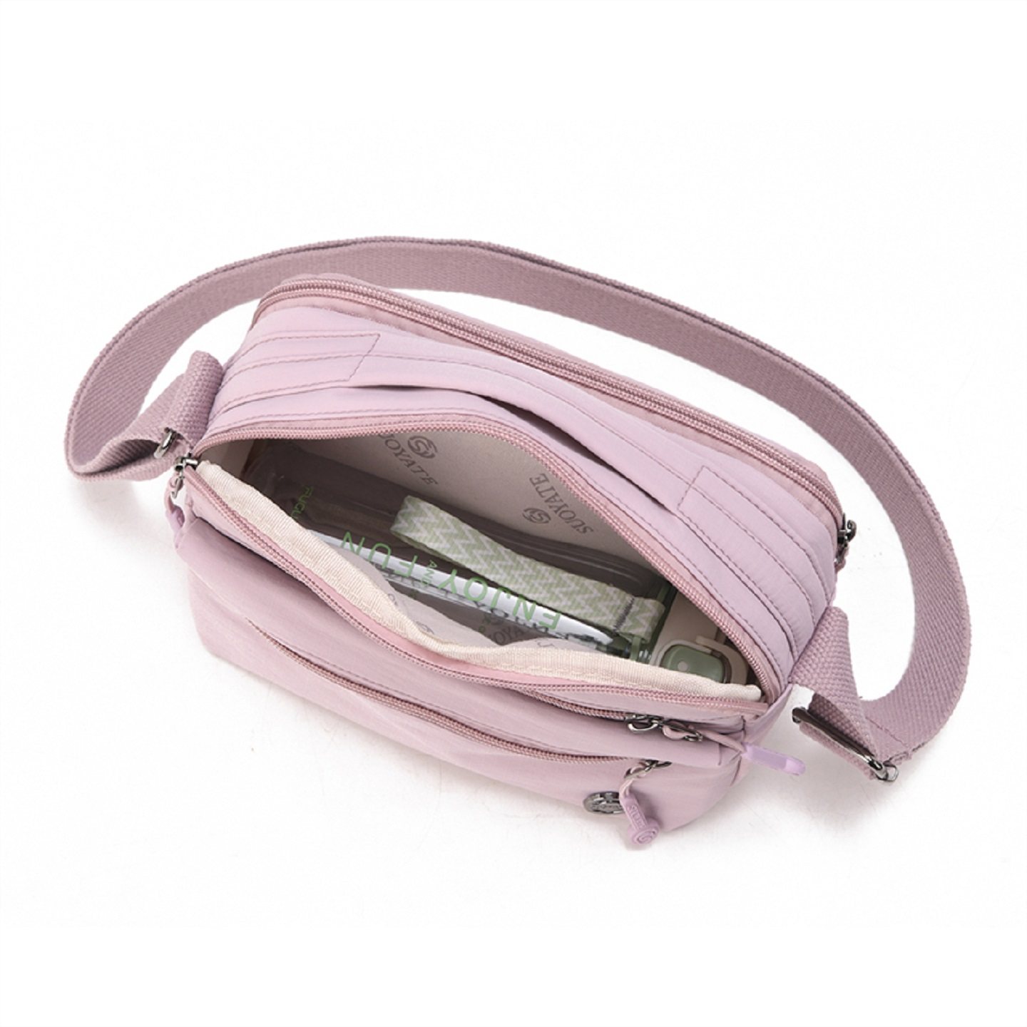 新款多层迷你尼龙小方包女时尚单肩斜挎包高级感百搭轻便休闲包包,淘宝优惠券,粉丝福利购,淘宝优惠卷