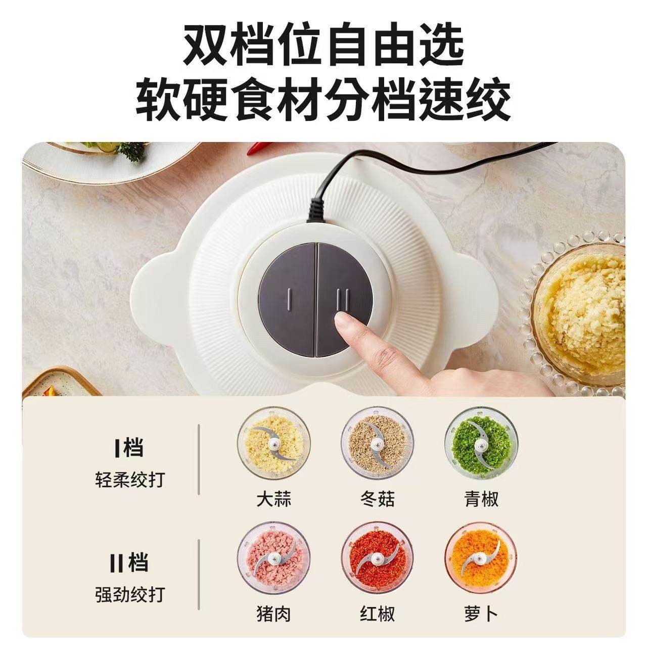 摩动绞肉机家用电动小型多功能碎全自动料理搅拌机肉,淘宝优惠券,粉丝福利购,淘宝优惠卷