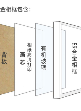 吴遂大将军画像相框装饰摆件摆台