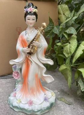 陶瓷七仙女神像花仙子摆件佛像桃花公主姑娘神像家庭佛堂供奉神位