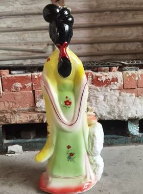 陶瓷百花仙子桃花娘娘装饰摆件