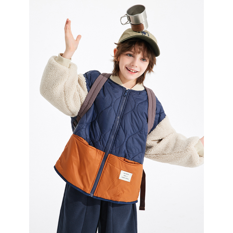 【香菇来了】植木童装男童外套秋冬装2024新款儿童毛绒加厚外套II