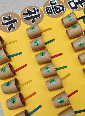 幼儿园环创材料咕噜补水站