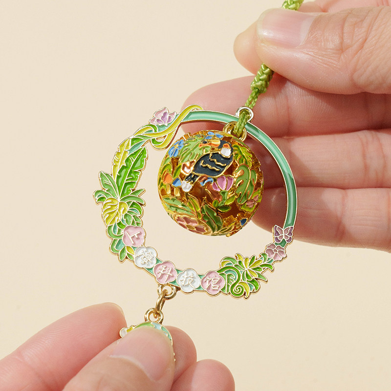 猫的天空之城上海科技馆御守小挂件铃铛包包挂饰钥匙扣福圆铃文创