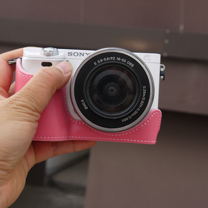 适合索尼ZV-E10L 佳能R50半套底座微单相机包保护套zve10开电池孔 - 图1