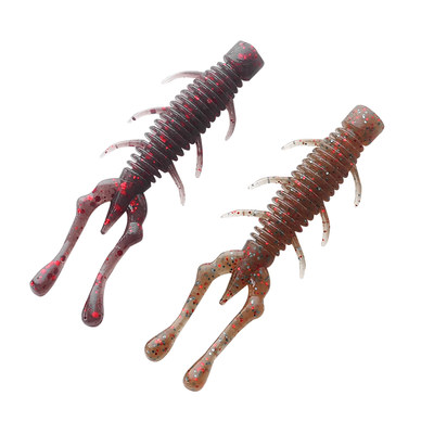 弓口虫ned浮水虾路亚软饵加盐软虫内德钓组倒钓鲈鱼鳜鱼黑坑神饵 虎窝淘