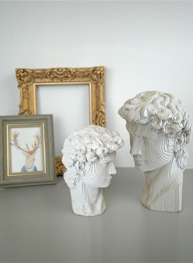 纸玩意大卫diy雕塑摆件客厅礼物