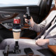 Car center console tray multifunctional water cup holder dinner plate