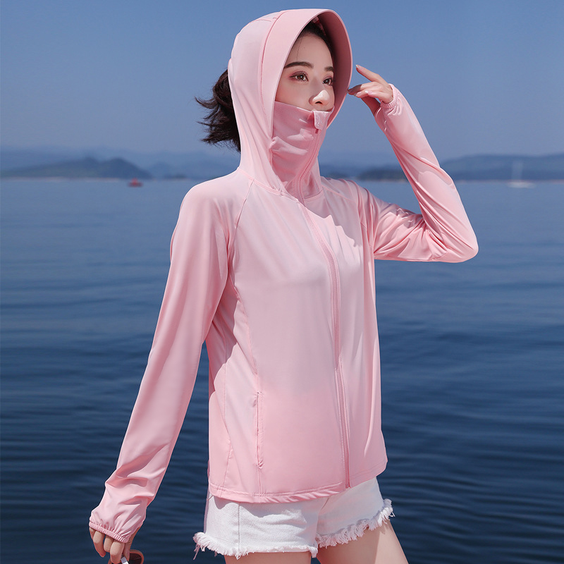 夏季防晒衣女士长袖防紫外线透气皮肤衣超薄冰丝 防晒服外套 upf50 夏季防晒衣女士长袖防紫外线透气皮肤衣超薄冰丝 防晒服外套 upf50