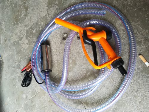 加油枪抽油泵电动柴油泵12V24伏加油机组合套装自吸泵水泵油抽子 - 图1
