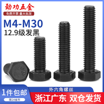12 9 level external hexagonal screw lengthened high-strength bolt m4m5m6m8m10m12m14m16m18m20m30L