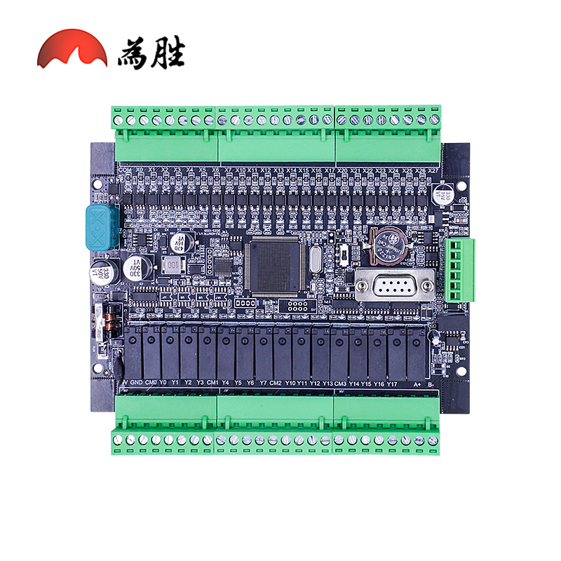 为胜PLC国产工控板FX3U 40/48/64MRT模拟量NTC称重CAN8轴脉冲200K - 图0