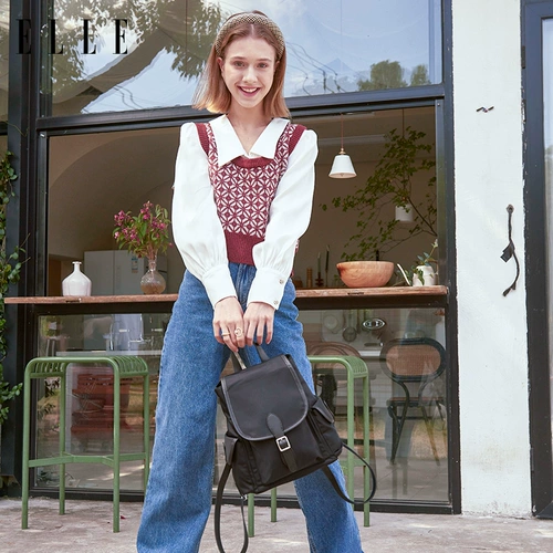 ELLE Модный рюкзак для выхода на улицу, милая сумка через плечо для отдыха, подходит для студента