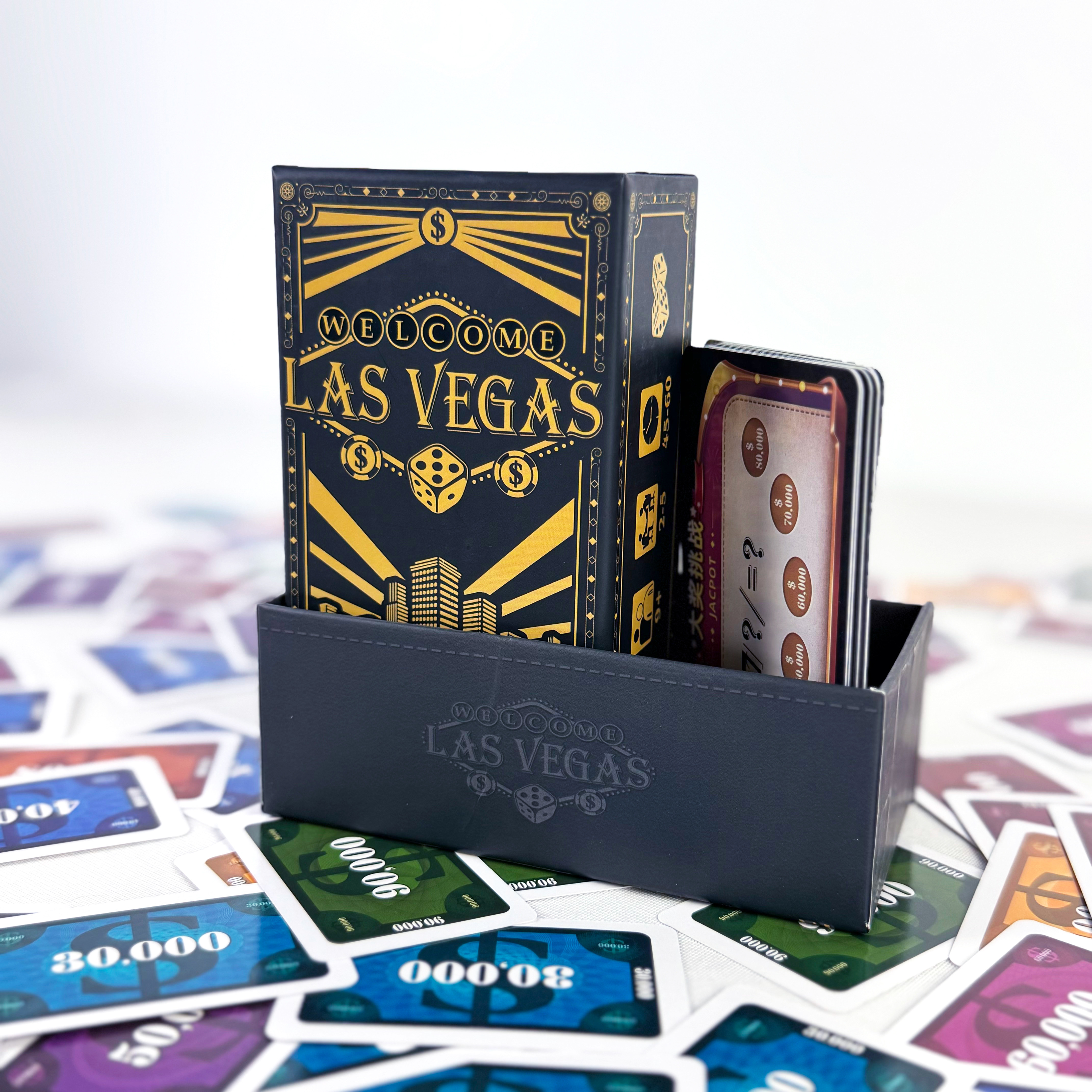 拉斯维加斯桌游卡牌多人休闲聚会模拟LASVEGAS赌狗游戏小盒便携版,淘宝优惠券,粉丝福利购,淘宝优惠卷